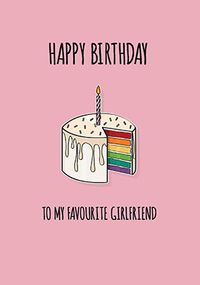 Tap to view Happy Birthday to my Favourite Girlfriend Personalised Card