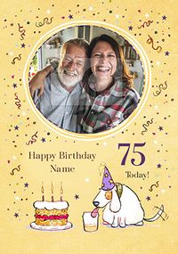 Tap to view Happy 75th Birthday Photo Upload Card