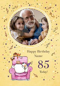 Happy 85th Birthday Photo Upload Card