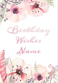 Tap to view Botanique - Birthday Card Floral Birthday Wishes