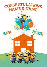New Home Minions Personalised Card