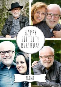 Tap to view Essentials - 50th Birthday Card Happy Fiftieth