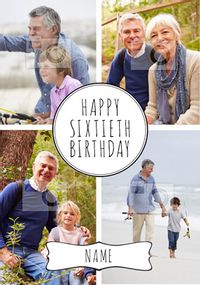 Tap to view Essentials - 60th Birthday Card Happy Sixtieth