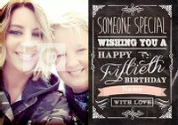 Tap to view Once Upon A Teatime - Birthday Card Female 50th Birthday Photo Upload