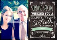 Tap to view Once Upon A Teatime - Birthday Card Male 60th Birthday Photo Upload