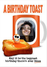A Birthday Toast Photo Card