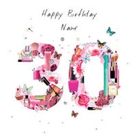 Make Up 30th Birthday Card