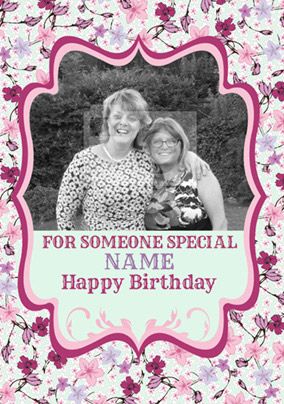 Spice - Birthday Card Photo Upload For Someone Special