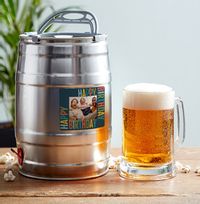 Tap to view Happy Birthday Photo Upload Mini 5L Keg - West Coast IPA