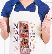 Best Nan 4 Photo Personalised Apron