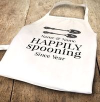 Happily Spooning Personalised Apron