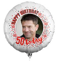 Tap to view 50th Birthday Photo Upload Balloon