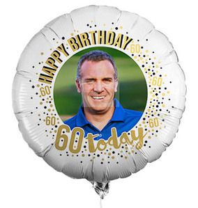 60th Birthday Photo Upload Balloon