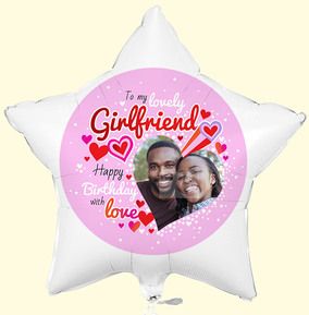 To My Lovely Girlfriend Birthday Photo Balloon