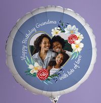 Happy Birthday Grandma Photo Balloon