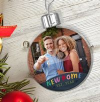 New Home Photo Bauble