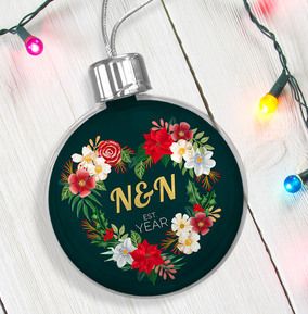 Name and Year Personalised Bauble