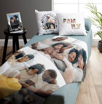 Two Photo Upload Personalised Blanket