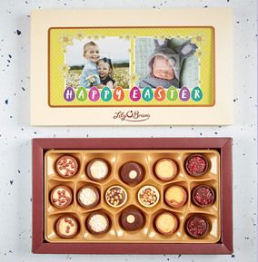 Photo Upload Happy Easter Chocolates - Box of 18