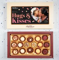 Hugs and Kisses Personalised Photo Chocolates - Box of 16