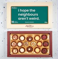 Hope the Neighbours aren't Weird Personalised Chocolates - Box of 18