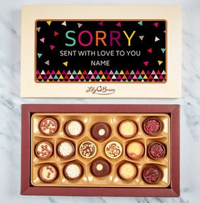 Sorry Personalised Chocolates - Box of 18