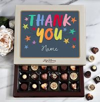 Tap to view Rainbow Thank You Personalised Chocolates - Box of 30