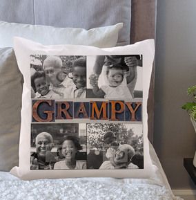 Grampy Multi Photo Upload Cushion