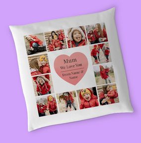 Mum Multi Photo Personalised Cushion