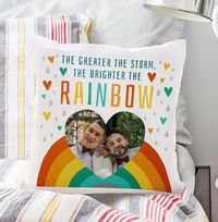 Bright Rainbow Photo Cushion