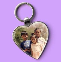 Tap to view Full Photo Upload Heart Keyring