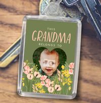 Tap to view Grandma Heart Photo Keyring