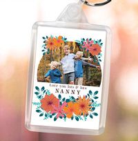 Tap to view Love You Floral Nanny Photo Keyring