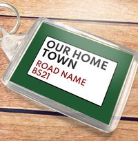 Tap to view Street Sign New Home Landscape Keyring