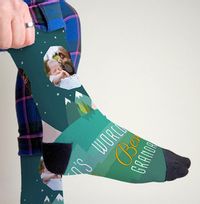 Worlds Best Grandad Personalised Socks