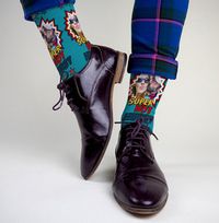 Super Hot Hubby Photo Socks