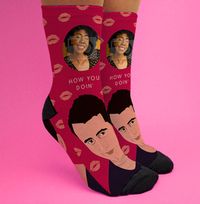 Tap to view How You Doin' Novelty Photo Socks