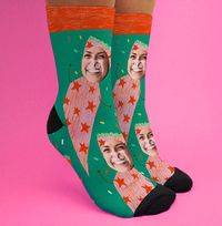 Tap to view Christmas Cracker For Her Novelty Photo Upload Sock
