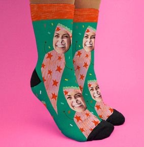 Christmas Cracker For Her Photo Upload Sock
