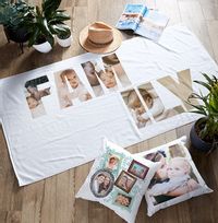 Tap to view Family Photo Upload Personalised Towel