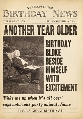 Funny, rude, sarcastic, BIRTHDAY card. 30th birthday, older than