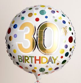 30th Birthday Spots Balloon