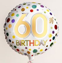 60th Birthday Spots Balloon