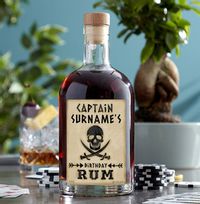 Captains Birthday Personalised Rum