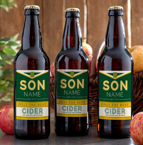 Personalised Son Birthday Cider - Multi Pack