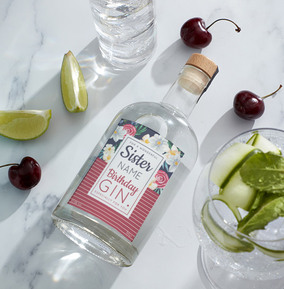 For a Wonderful Sister Personalised Gin