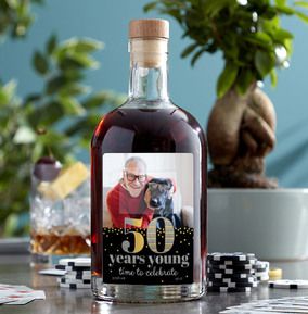 50 Years Young Photo Upload Rum