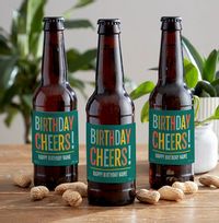 Birthday Personalised Lager Bottles - Multi Pack
