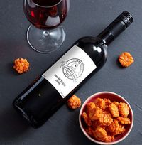 Tap to view Company Logo and Text Red Wine