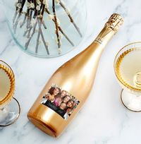 Tap to view Personalised Gold Prosecco - Sparkly AF Photo Upload